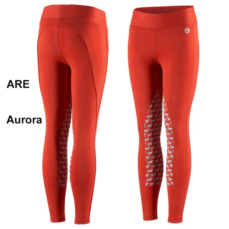 Horze Active Jr Tights for Kids – Silicone Grip Knee Panels
