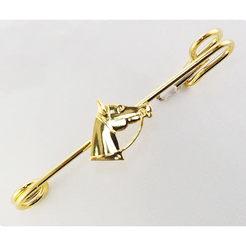Hpn1001 Finishing Touch Gold Horsehead Stock Pin 1