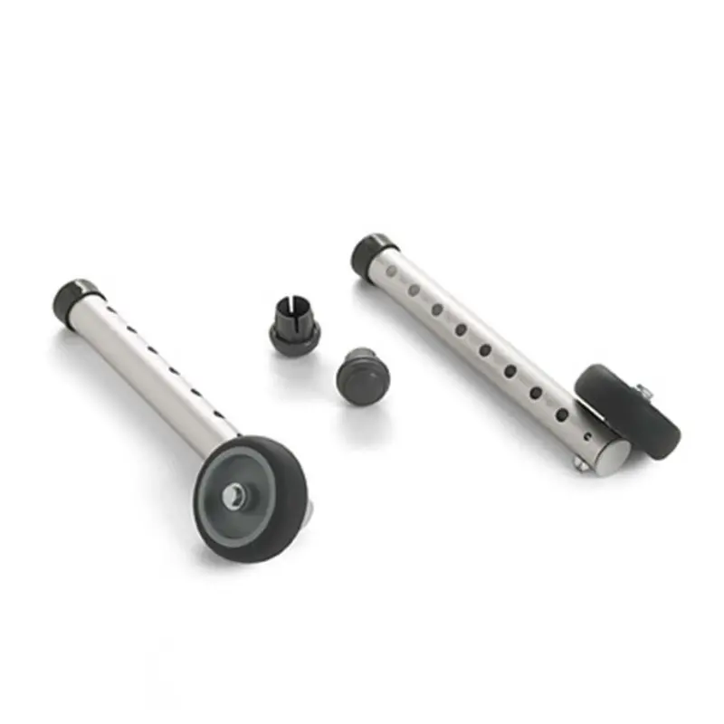 Invacare 3" Single Fixed-Wheel Attachments With Rear Glide Tips, 6270 1