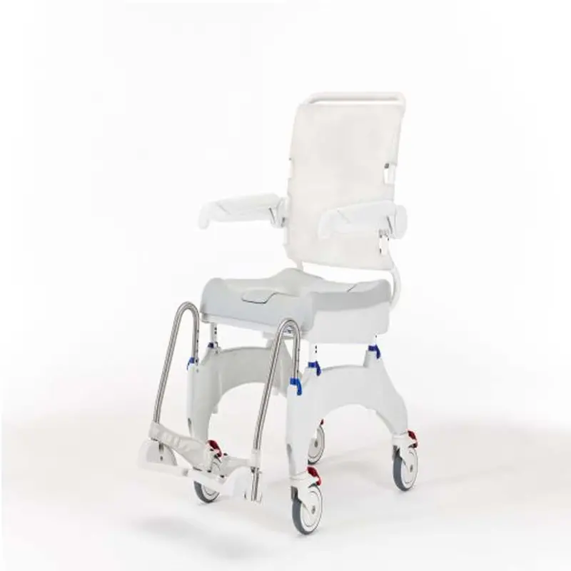 Invacare Aquatec Ocean Ergo Shower Wheelchair, Rolling Shower Chair W/ Self-Propelled Or Standard Wheels And Commode 3