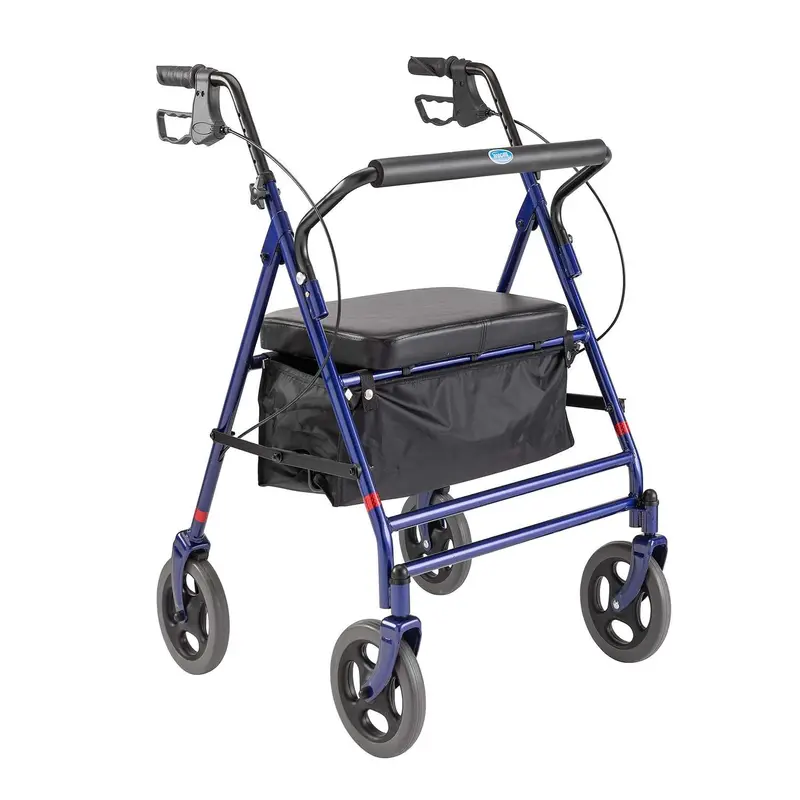 Invacare Bariatric Rollator, Wide/ Tall Hd Rolling Walker With Seat & Wheels, 66550 1