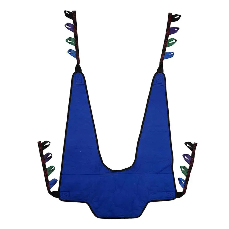 Invacare Reliant Stand Assist Transfer Sling For Patient Lifts, Solid Fabric, Blue 1