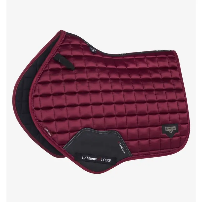 It01203 Lemieux Loire Classic Satin Close Contact Square English Saddle Pad - Mulberry 1