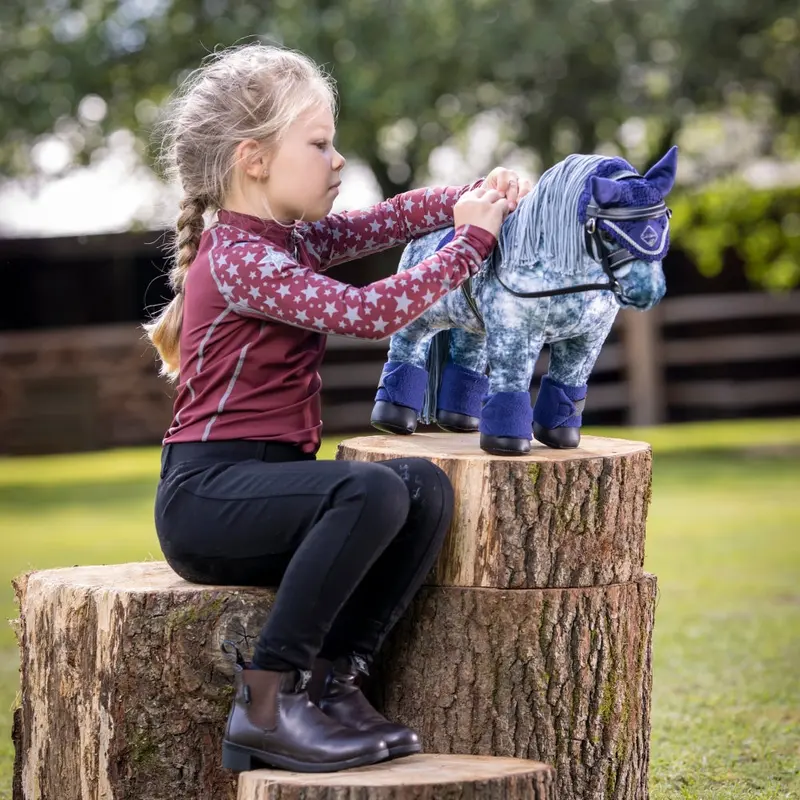 It02072 Lemieux Toy Pony Fly Hood - Ink Blue 1