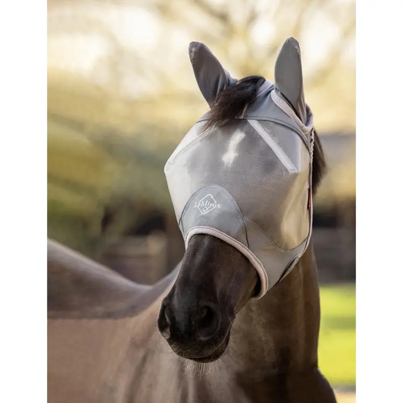 It03906 Lemieux Armorshield Pro Half Fly Mask - Grey 1