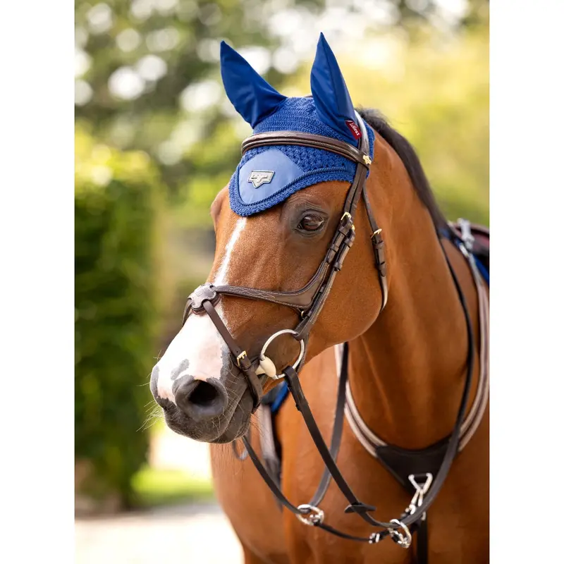 It04812 Lemieux Loire Satin Fly Veil Hood Lycra Bonnet - Benetton Blue 1