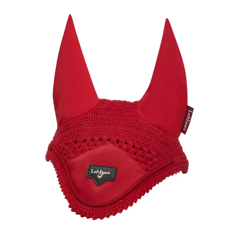 It04813 Lemieux Loire Satin Fly Veil Hood Lycra Bonnet - Chilli 1
