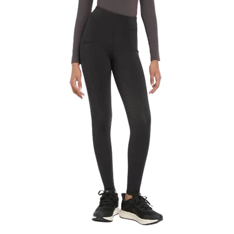 It05864 Lemieux Young Rider Orla Full Seat Pull On Breeches - Black 1