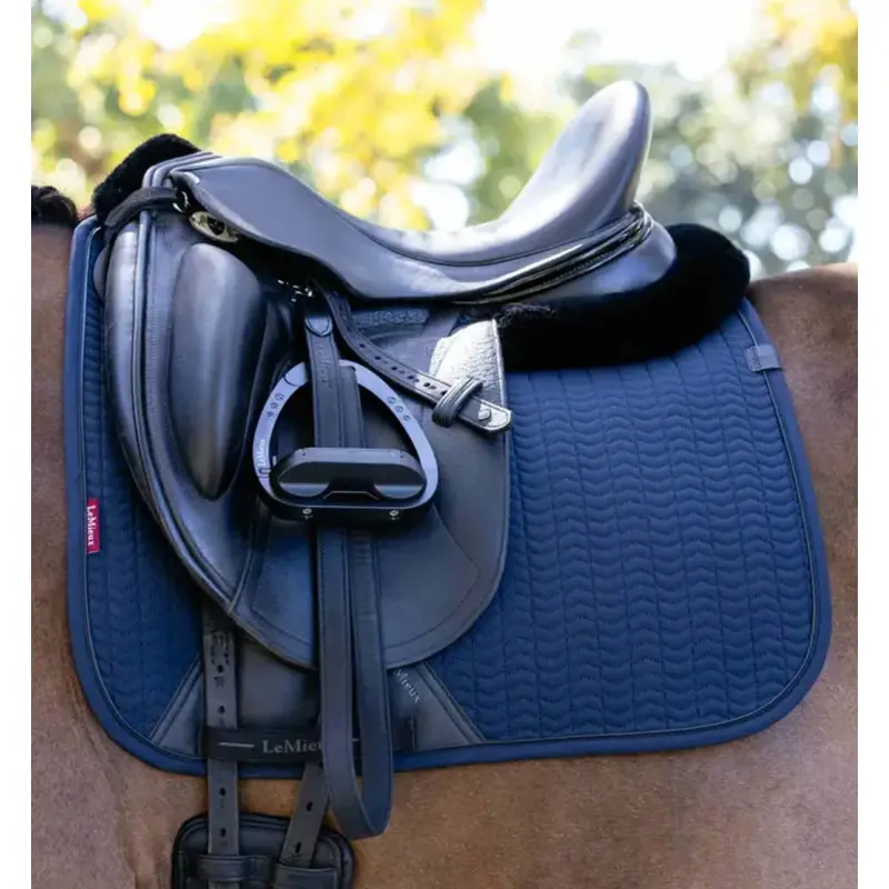 It05916 Lemieux Essence Dressage Square English Saddle Pad - Navy 1