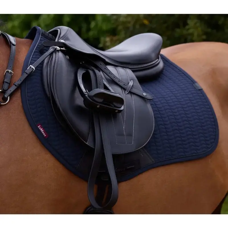 It05919 Lemieux Essence Eurojump Square English Saddle Pad - Navy 1