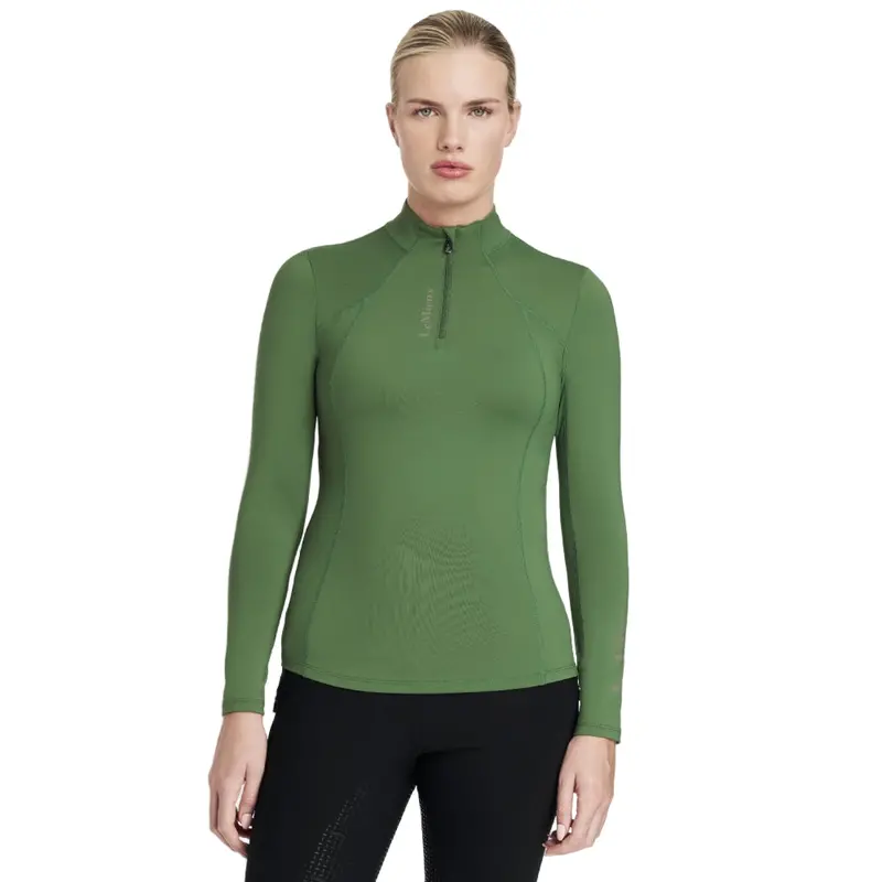 It06791 Lemieux Women's Long Sleeve Classique Long Sleeve Base Layer - Hunter Green 1