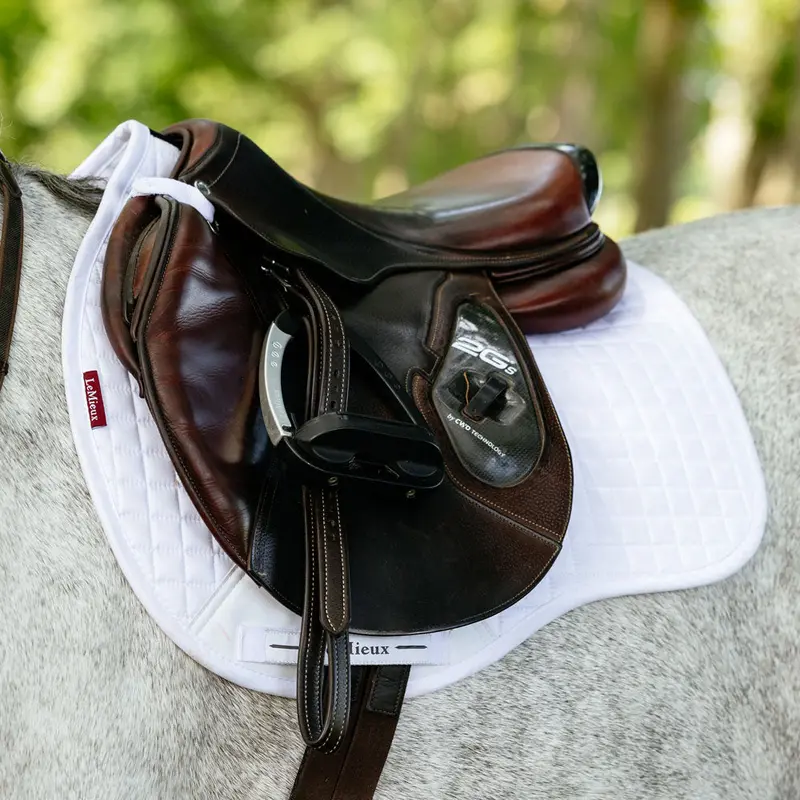 It06913 Lemieux Suede Gp General Purpose Saddle Pad - White 1