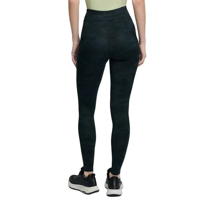 It08198 Lemieux Women's Naomi Pull On Full Seat Breeches - Camo Black 1