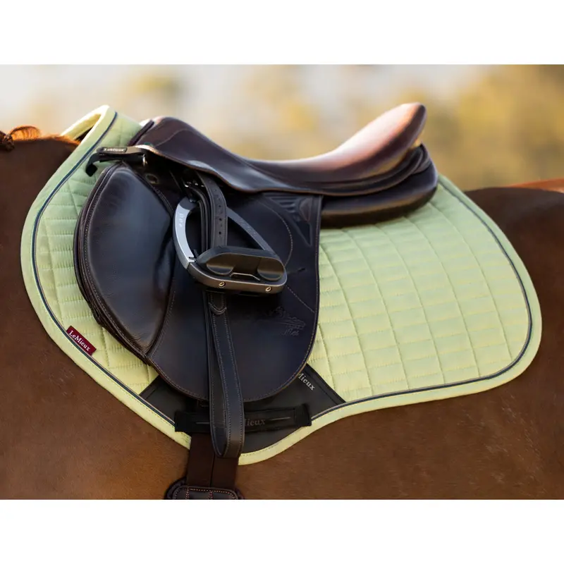 It08266 Lemieux Suede Close Contact Square English Saddle Pad - Macaron 1