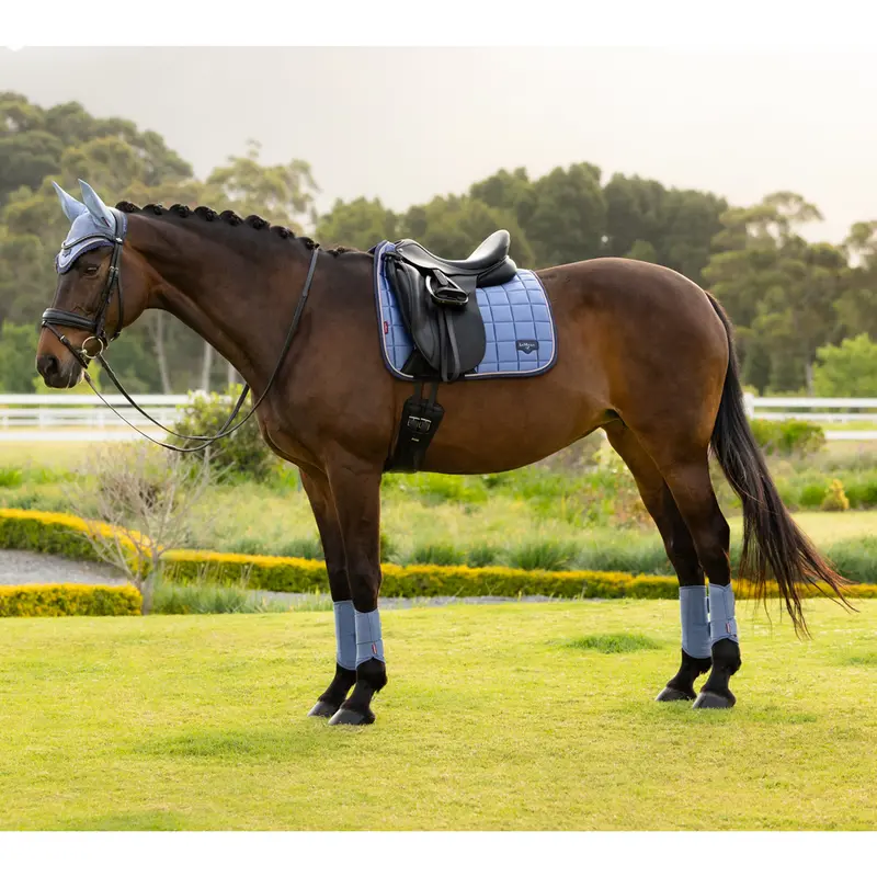 It08288 Lemieux Loire Classic Satin Dressage Square Saddle Pad - Powder Blue 1