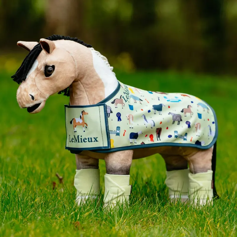 It08456 Lemieux Toy Pony Printed Rug - Macaron 1