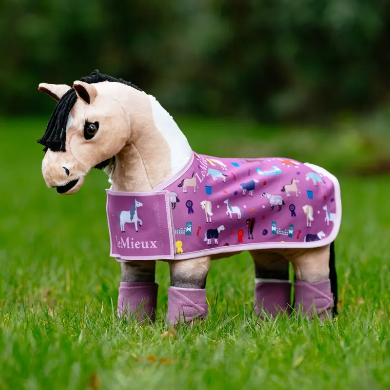 It08457 Lemieux Toy Pony Printed Rug - Mallow 1