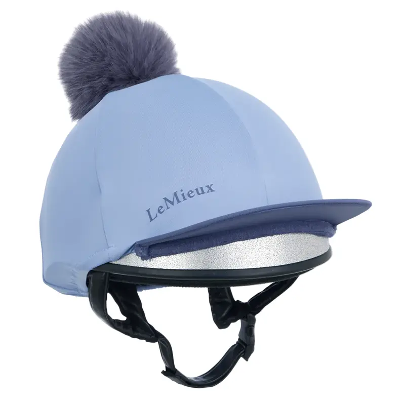 It08524 Lemieux Classique Pom Hat Silk Helmet Cover - Powder Blue 1