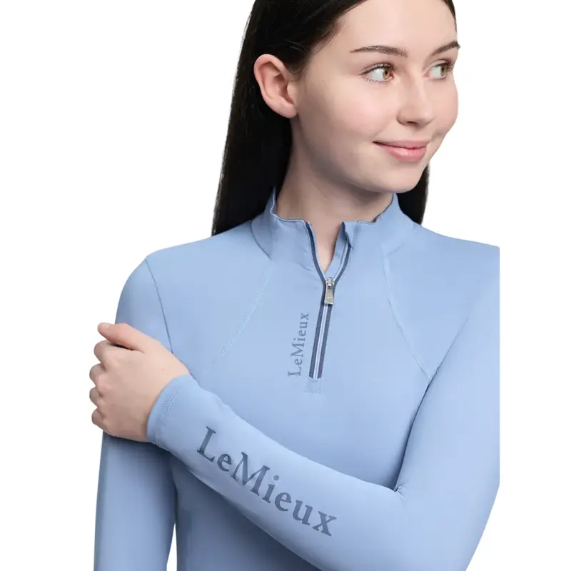 It08586 Lemieux Young Rider Classique Base Layer Long Sleeve Shirt - Powder Blue 1