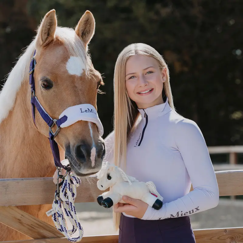 It08845 Lemieux Harlow Tiny Beanie Pony - Popcorn 1