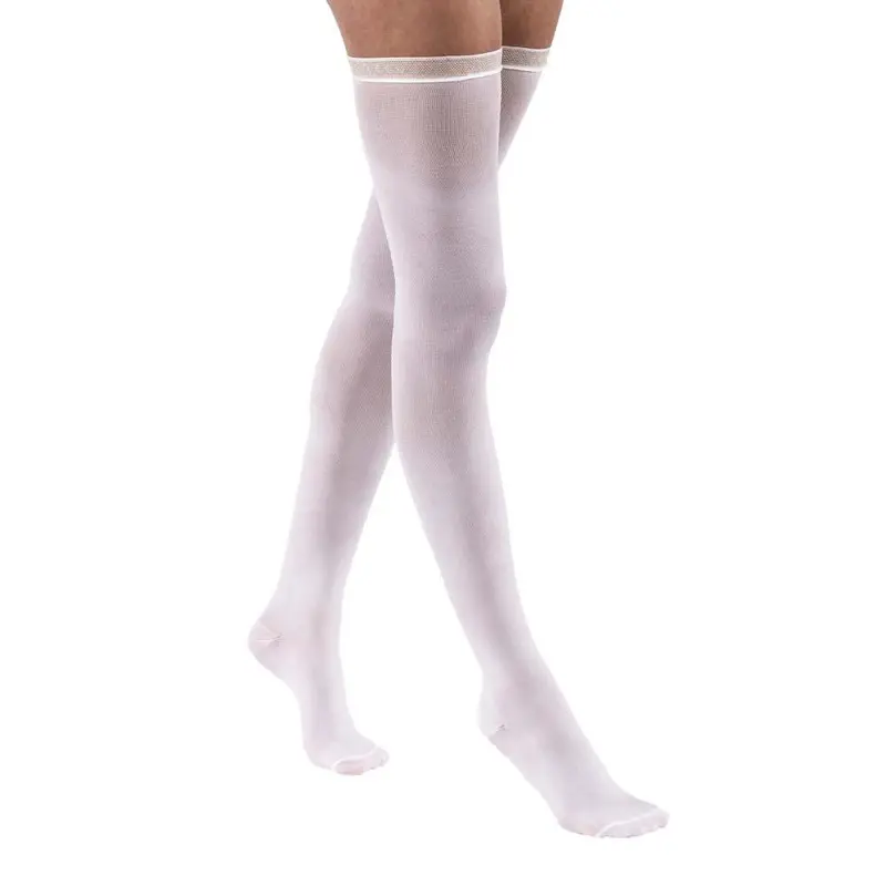 Jobst Anti-Embolism Compression Stockings, 18 Mmhg, Thigh High, Closed Toe, White 1