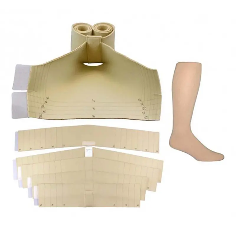 Jobst Farrowwrap Strong Ttf Compression Wraps, 30-40 Mmhg, Foot And Sock Kit, Tan, Medium 1