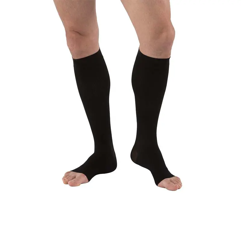 Jobst Formen Compression Socks, 20-30 Mmhg, Knee High, Open Toe, Black 1