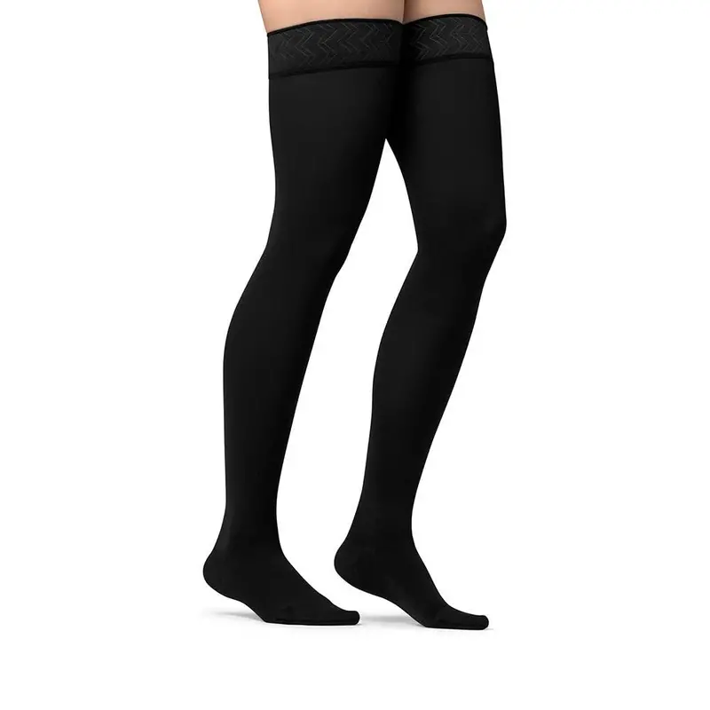 Jobst Maternity Opaque Compression Stockings, 15-20 Mmhg, Thigh High, Closed Toe 1