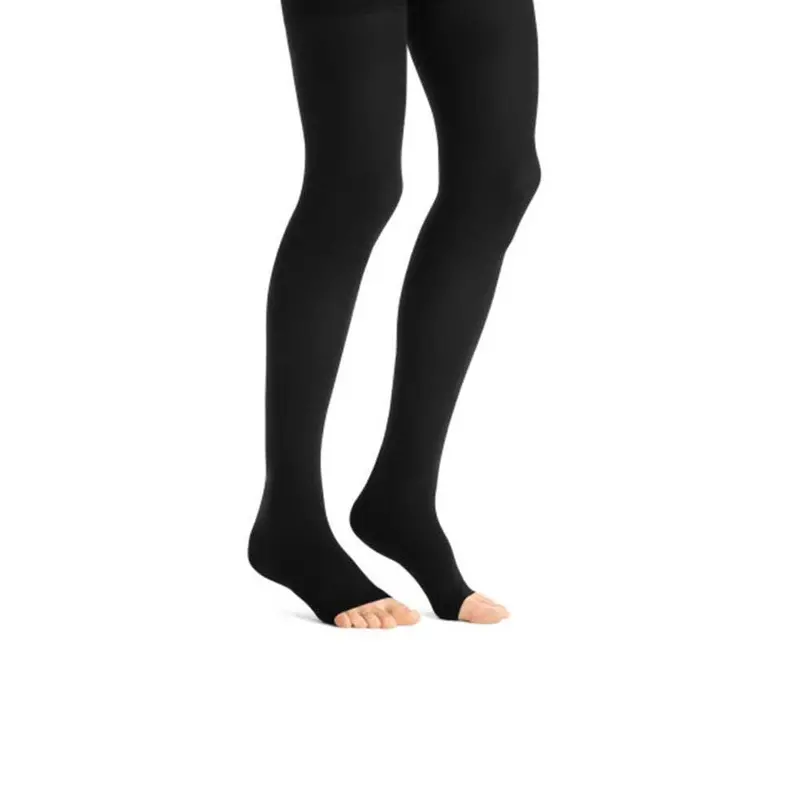 Jobst Maternity Opaque Compression Stockings, 20-30 Mmhg, Thigh High, Open Toe 1