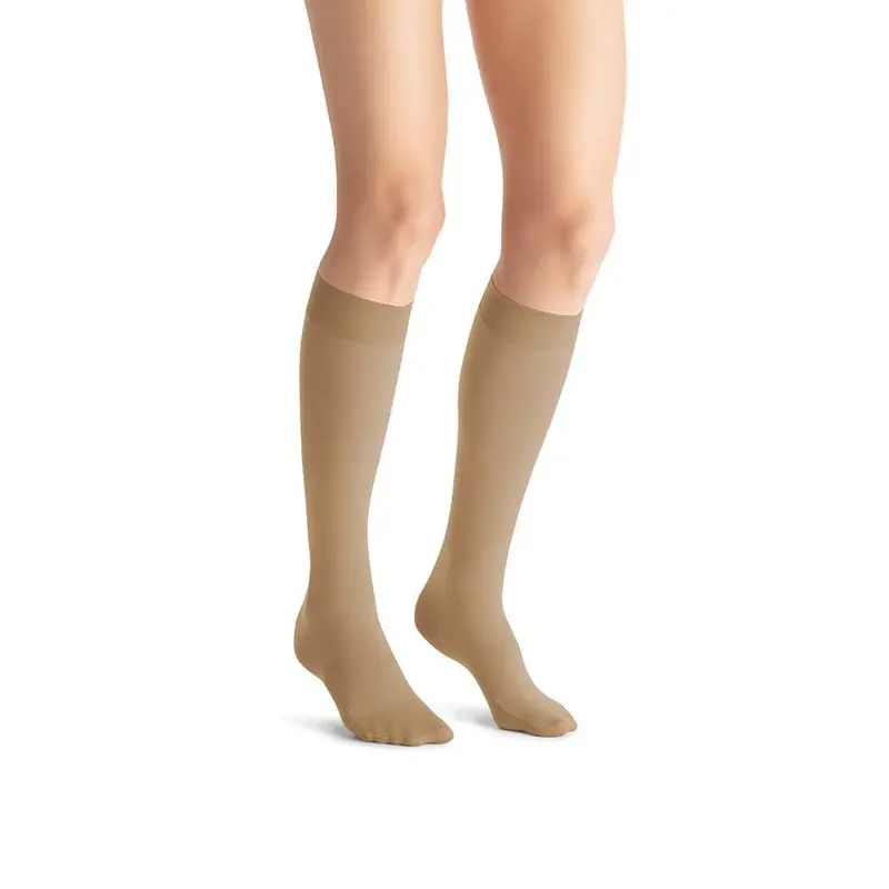 Jobst Opaque Compression Stockings, 15-20 Mmhg, Knee High, Closed Toe 1