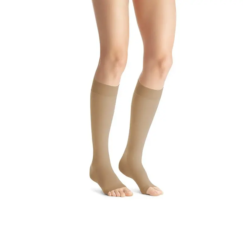 Jobst Opaque Compression Stockings, 20-30 Mmhg, Knee High, Softfit Band, Open Toe 1