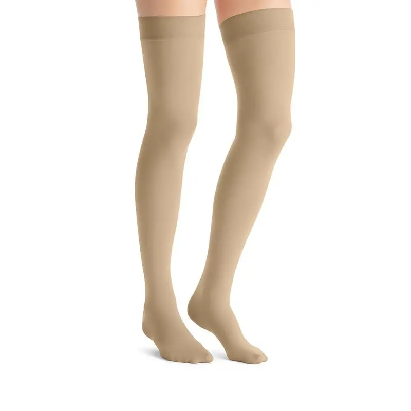 Jobst Opaque Compression Stockings, 20-30 Mmhg, Thigh High, Sensitive Band, Closed Toe 1