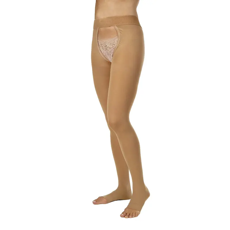 Jobst Relief Compression Stockings 20-30 Mmhg Chap, Double, Open Toe, Beige 1