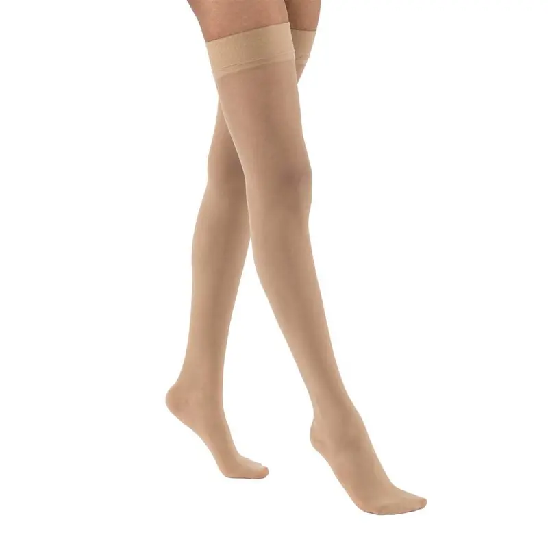 Jobst Ultrasheer Compression Stockings, 30-40 Mmhg, Thigh High, Silicone Dot Band, Closed Toe 1