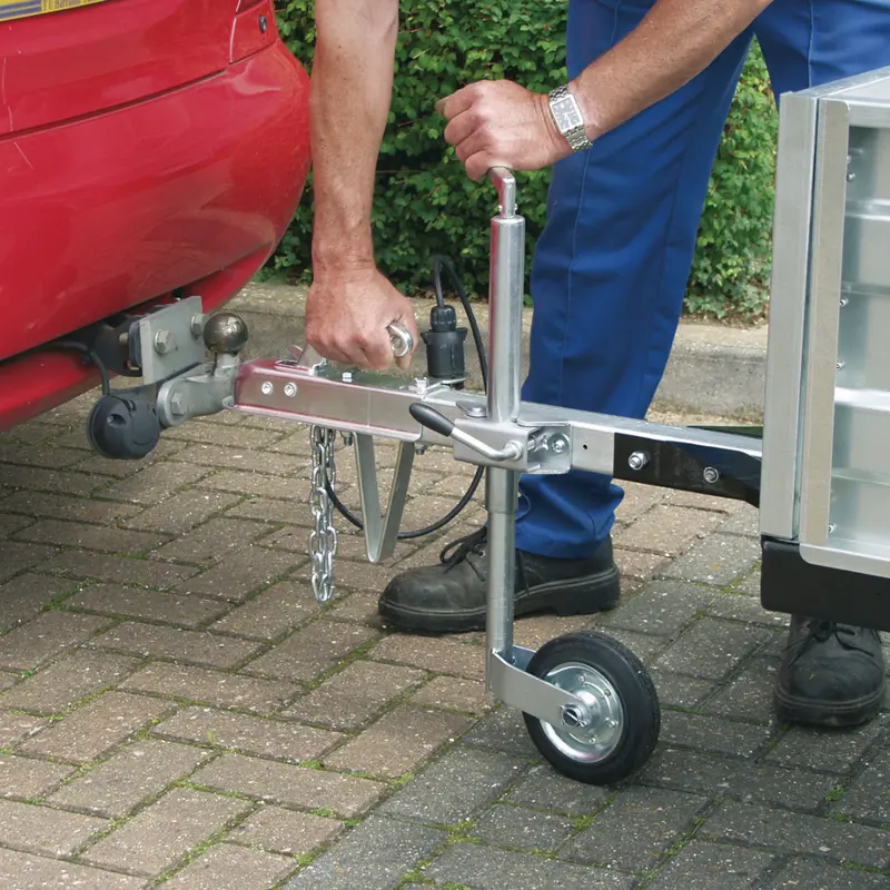 Jockey Wheel & Clamp Ø50mm - 200Mm Solid Wheel 1