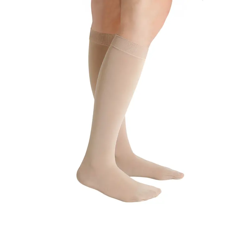 Juzo Soft Compression Stockings, 20-30 Mmhg, Knee High, Silicone Band, Closed Toe 1