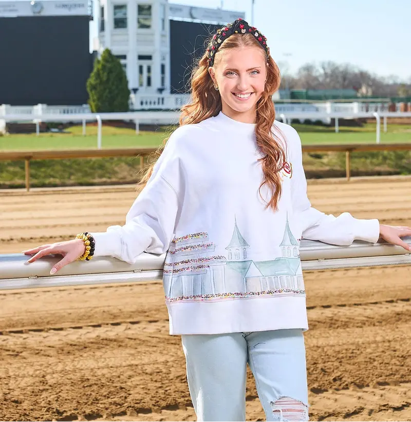 Kentucky Derby® Watercolor Churchill Downs Sweatshirt 1