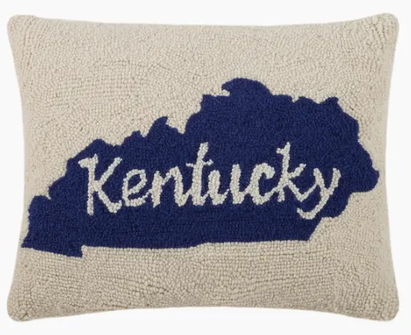 Kentucky State Hooked Pillow 1