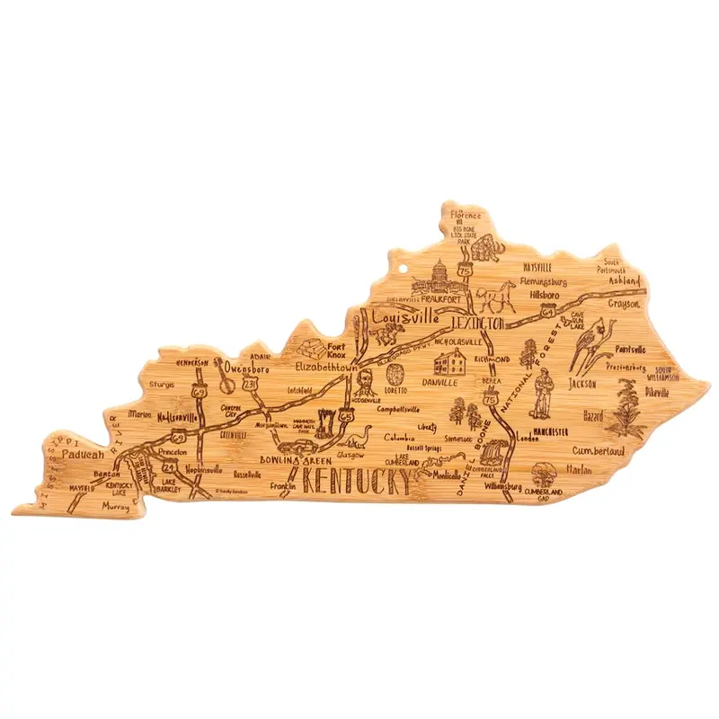 Kentucky State-Shaped Serving And Cutting Board 1