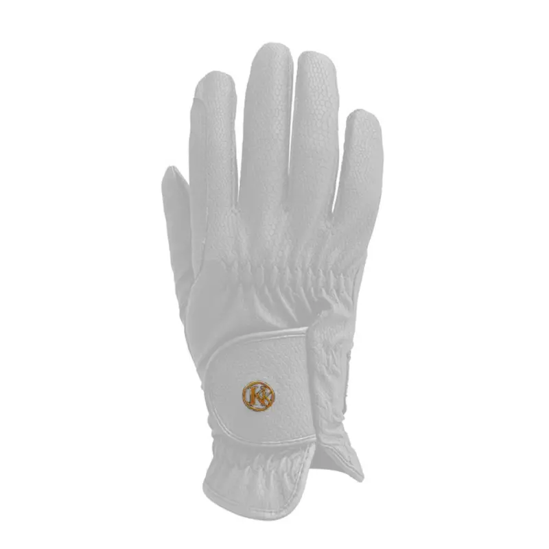 Kk Equestrian White Show Gloves Dressage 1