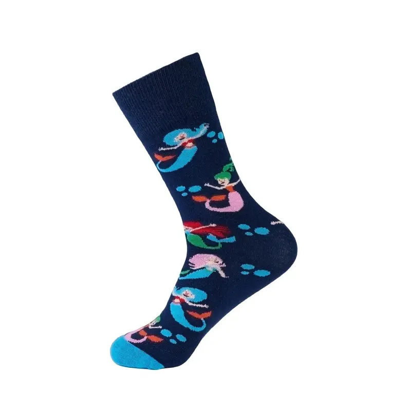 Leon James Mermaid Crew Socks - Navy 1
