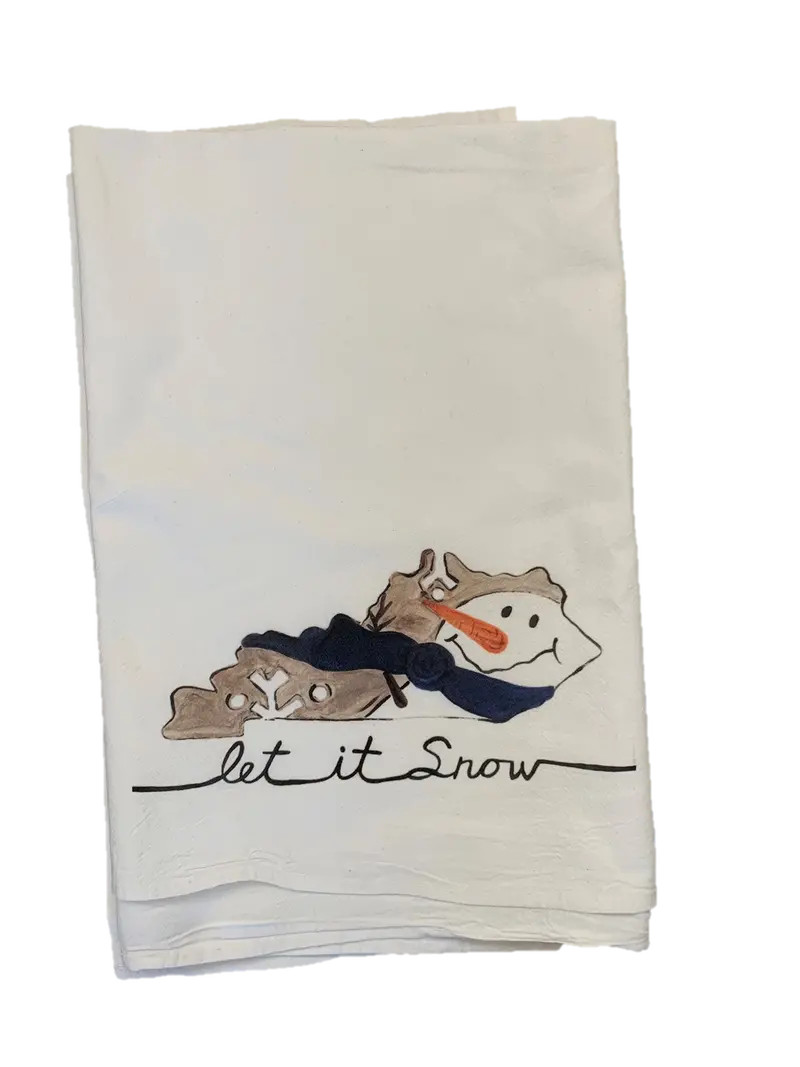 Let It Snow Tea Towel 1