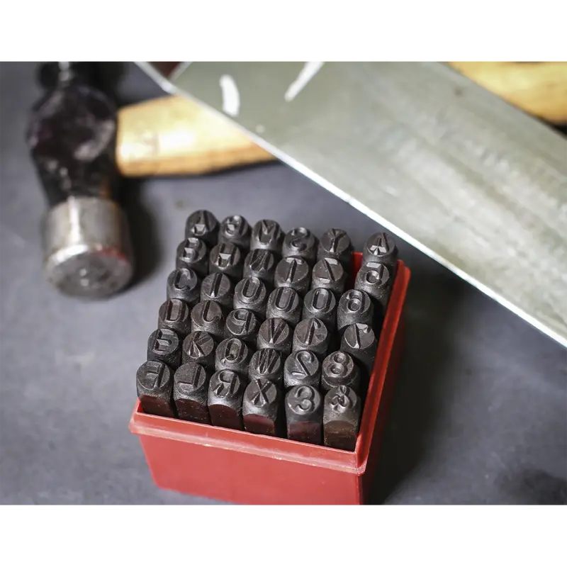 Letter & Number Punch Set 36Pc 8Mm 1