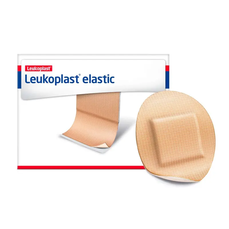 Leukoplast Elastic Fabric Adhesive Latex Free Bandages Oval Spot 1.25" (12 Boxes/ 100 In Box) 1