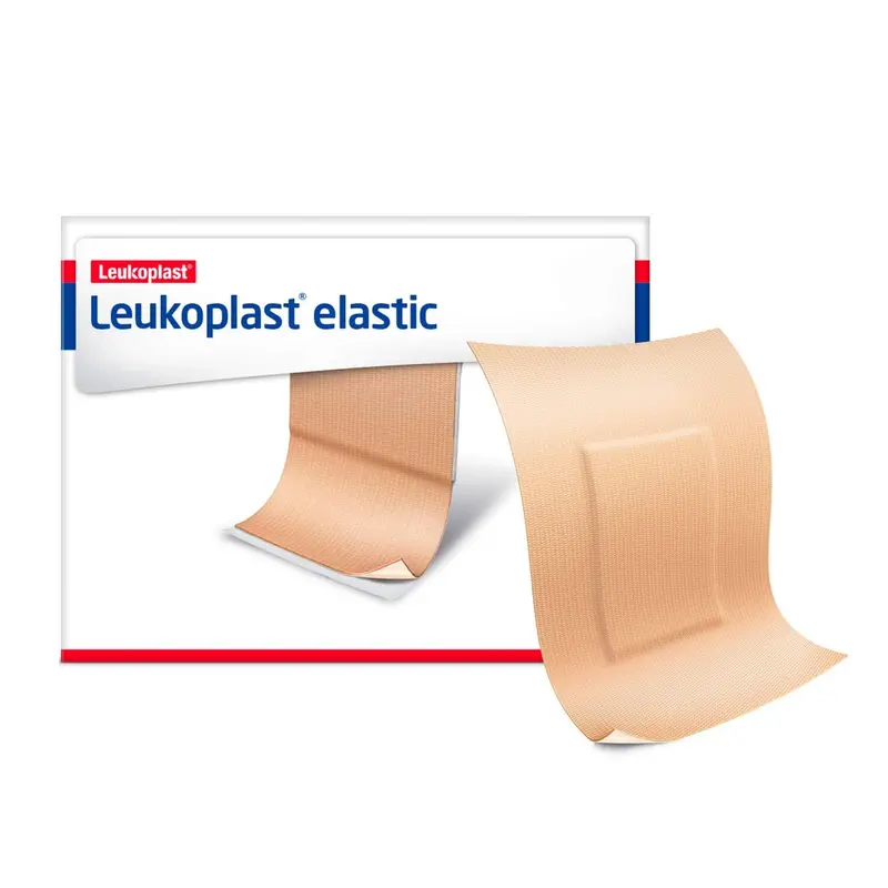 Leukoplast Elastic Fabric Adhesive Latex Free Bandages Patch 1.5" X 2" (12 Boxes/ 100 In Box) 1