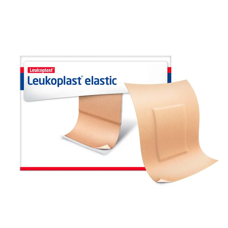 Leukoplast Elastic Fabric Adhesive Latex Free Bandages Patch 2" X 3" (12 Boxes/ 50 In Box) 1