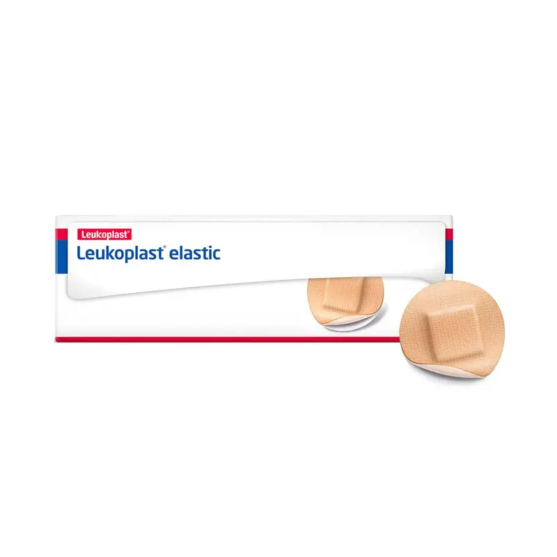 Leukoplast Elastic Fabric Adhesive Latex Free Bandages Round Spot 0.875" Round (12 Boxes/ 100 In Box) 1