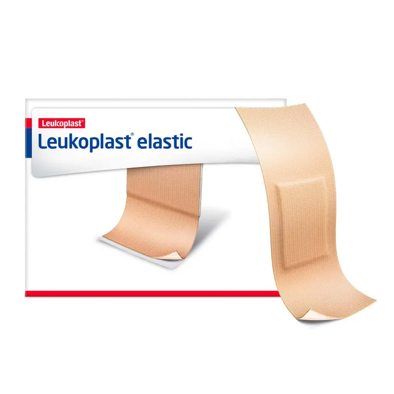 Leukoplast Elastic Fabric Adhesive Latex Free Bandages Strip 0.75" X 3" (12 Boxes/ 100 In Box) 1