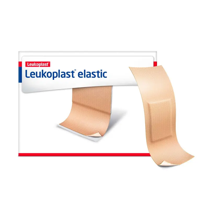 Leukoplast Elastic Fabric Adhesive Latex Free Bandages Strip 1" X 3" (12 Boxes/ 100 In Box) 1