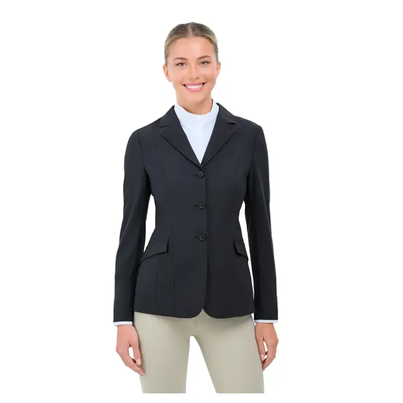 Llc2060 Rj Classics Legacy Lite Ladies Black English Show Coat Jacket 1